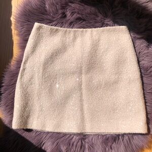 WOOL SEQUIN MINI SKIRT